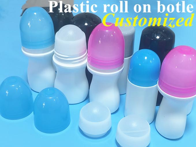 50ml PE Empty Roller Fragrant Body Bottle Antiperspirant Bottleplastic Roll on Deodorant Bottle