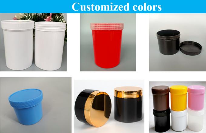 150g 250g 500g White Blue Black Eco Friendly Plastic PP Screw Lid Design Cosmetic Body Plastic Cream Jar
