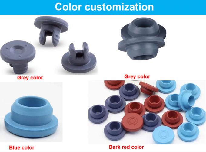 High Quality 13mm 20mm 28mm Lyophilization Closures Bromine Butyl Rubber Stoppers for Pharmaceutical Glass Injectable Vials