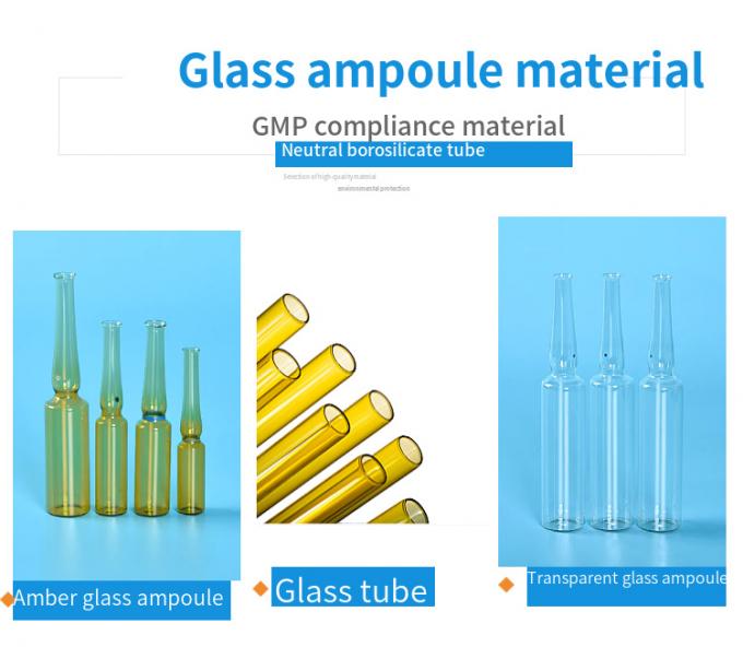 Wholesale Cheap 1ml 2ml 5ml 10ml Empty Glass Ampoules Transparent and Amber Color for Injection Medicine