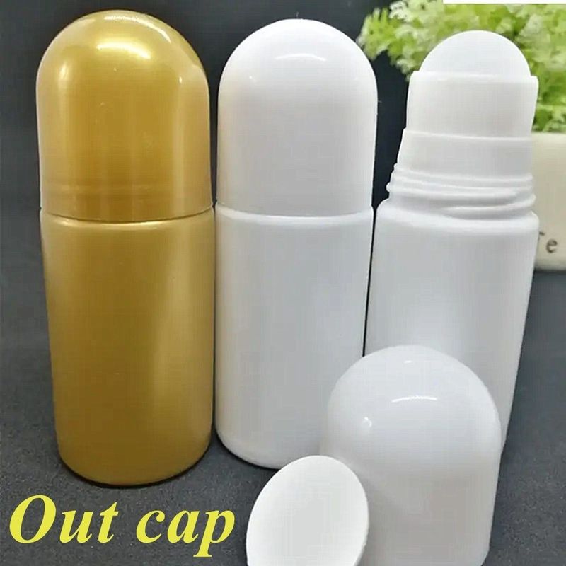 50 ml HDPE Plastikrolle auf Deodorant Flasche Rollen Frauen Duftkörper Flasche Kind Kinder Antiperspirant Rollflasche