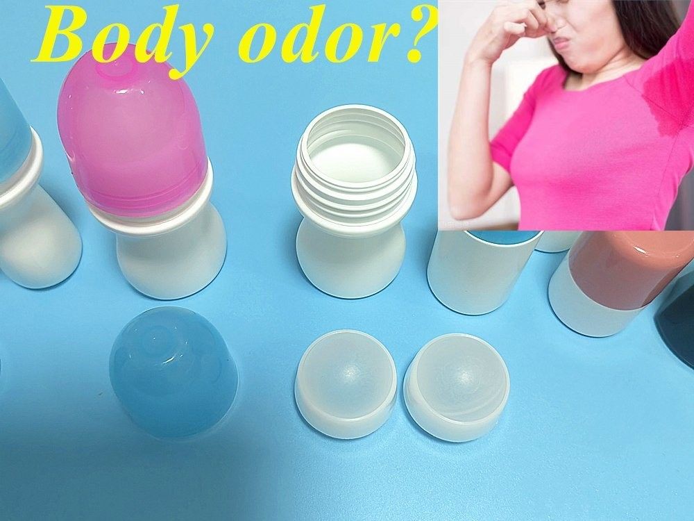 50 ml 60 ml ätherisches Öl Körpergeruch Unterarm Hautpflege Kunststoff HDPE Deodorant Antitranspirant Kunststoff Roll auf Flasche