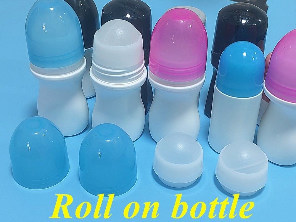 50 ml HDPE leere runde Kunststoffrolle auf Deodorant Flasche Roller Duftkörperflasche Kunststoffrolle auf Antitranspirantflasche