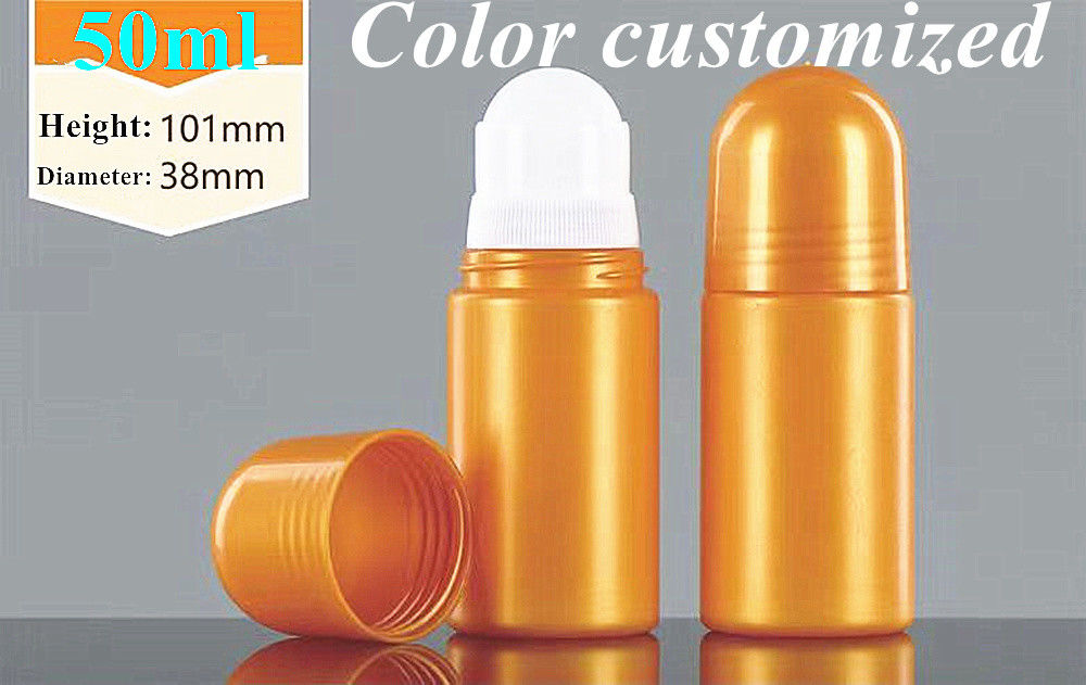 30 ml 50 ml 60 ml weiße PE-Plastik-Deodorantflasche Leere wieder auffüllbare Flaschenrolle für Parfüms Schweißrolle auf Flasche