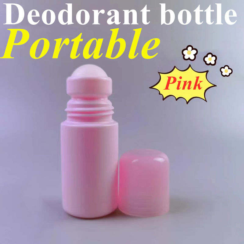 Sommer Custom Neues Design 30 ml 50 ml 60 ml Wiederauffüllbares weißes HDPE-Deodorant Plastikrollen auf Flasche