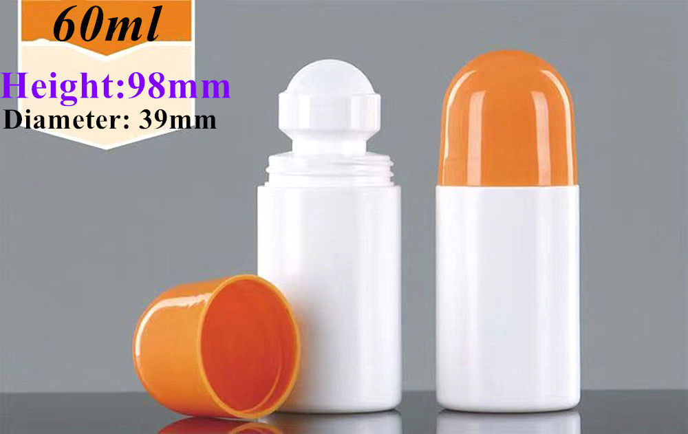 30 ml 50 ml HDPE Kunststoff Leerer Deodorant Ätherische Öl Rollen auf Kunststoff Flasche Körpergeruch Parfum Kunststoff Rollen auf Flasche