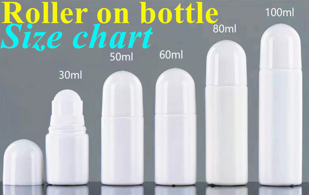 30 ml 50 ml 60 ml Nachfüllbare leere ätherische Öle Parfüm Rollen auf Flasche Kunststoffwalze auf Flasche mit Kunststoffwalze