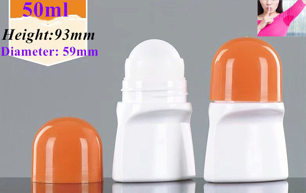 Lecksicherer Kunststoff auf Flaschen Orange Cap Roll Up Deodorant Behälter