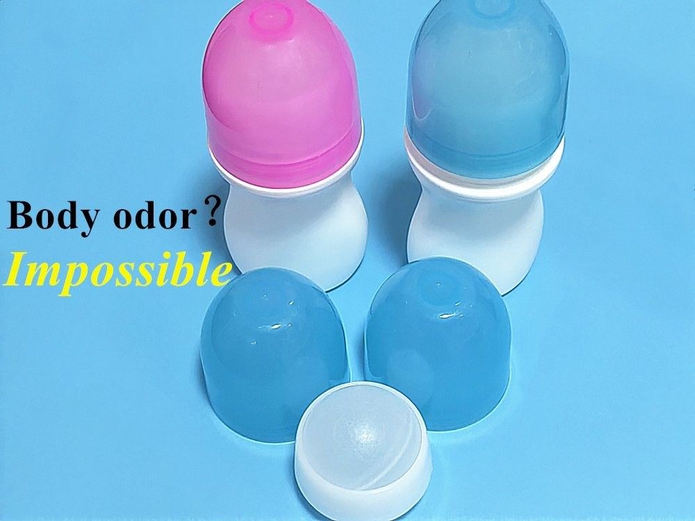 30 ml 50 ml 60 ml weiße Kunststoffflasche auf Flasche HDPE Roll-on Deodorant Flasche leere Nachfüllbare tragbare Reisebrolle auf Flasche