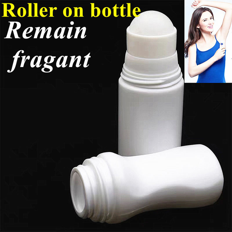 30 ml 50 ml 60 ml 75 ml Weiß Leeres HDPE Runder Körpergeruch Rollen auf Deodorant Behälter Kunststoff Deodorant Flasche