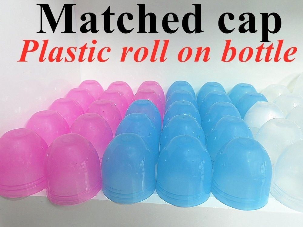 30 ml 50 ml HDPE Sonnencreme Körperpflege leeres ätherisches Öl Kunststoff-Deodorant Flasche mit Rollkugeln für Körpergeruch