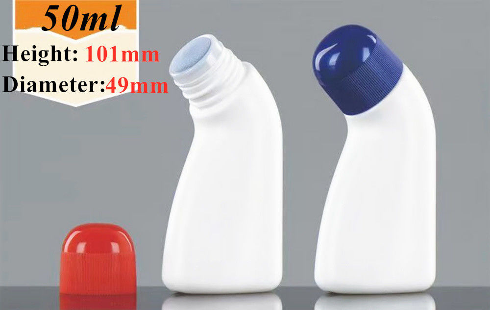 30 ml 50 ml HDPE Sonnencreme Körperpflege leeres ätherisches Öl Kunststoff-Deodorant Flasche mit Rollkugeln für Körpergeruch