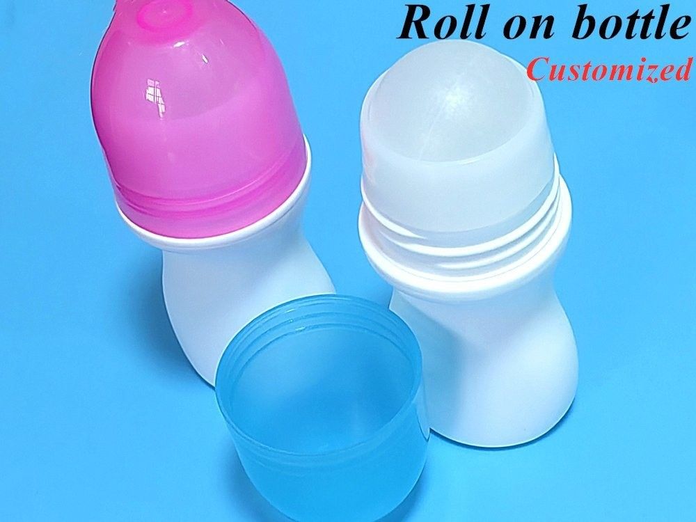 50 ml PE Leere Rollkugel Duftkörperflasche Antitranspirant Flasche leere Kunststoffflasche Roll auf Deodorantflasche