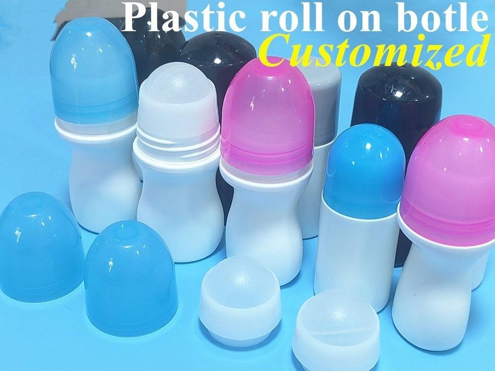 30 ml 50 ml 60 ml Parfümcreme Parfümdeodorantbehälter Runde leere HDPE-Rolle auf Deodorantflasche