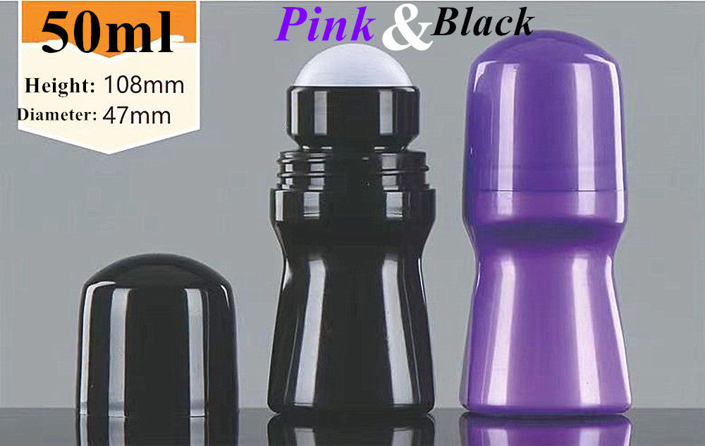 30 ml 50 ml 60 ml Parfümcreme Parfümdeodorantbehälter Runde leere HDPE-Rolle auf Deodorantflasche