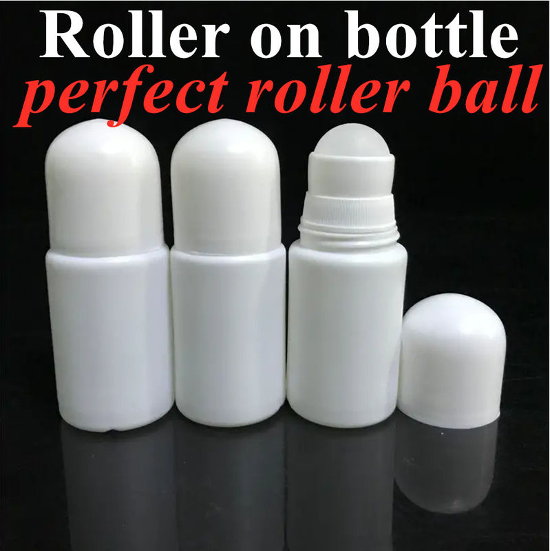 30 ml 50 ml 60 ml Parfümcreme Parfümdeodorantbehälter Runde leere HDPE-Rolle auf Deodorantflasche