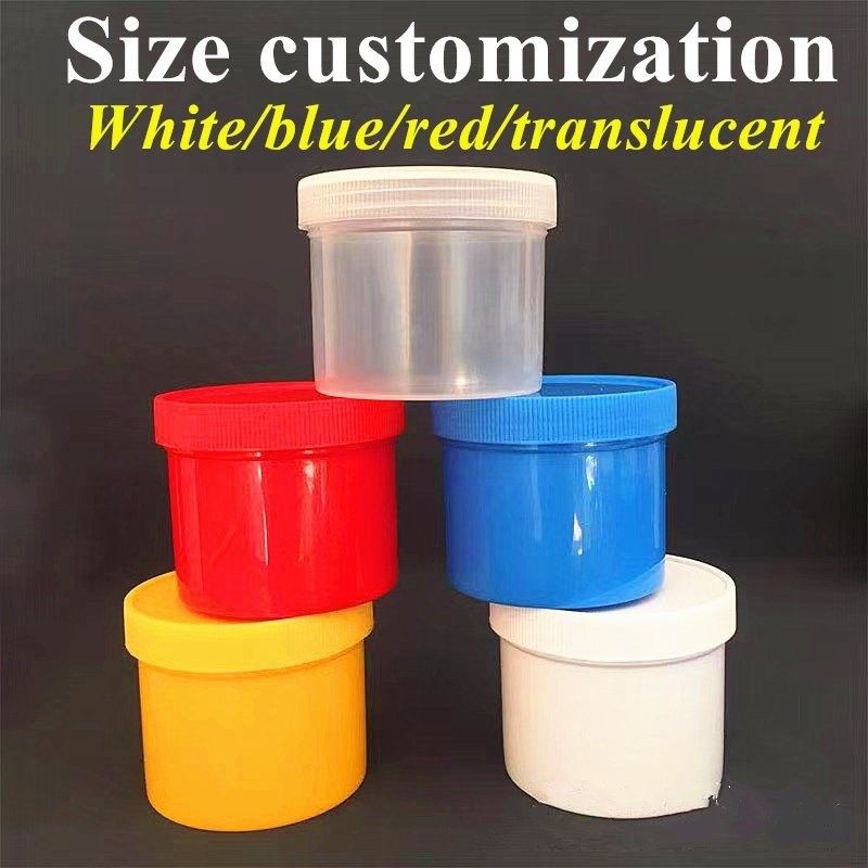 Anpassung 150ml 250ml 500ml 950ml 1000ml Weiß Schwarz leer Blau Durchsichtig PP Kosmetikcreme Glas mit Kappe