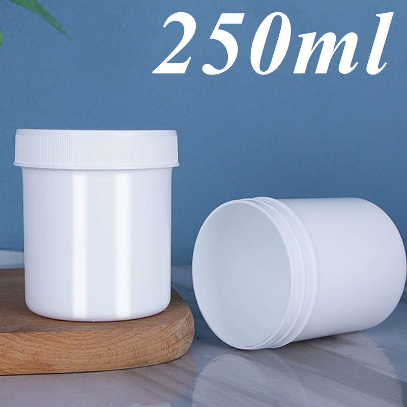 Anpassung 150ml 250ml 500ml 950ml 1000ml Weiß Schwarz leer Blau Durchsichtig PP Kosmetikcreme Glas mit Kappe
