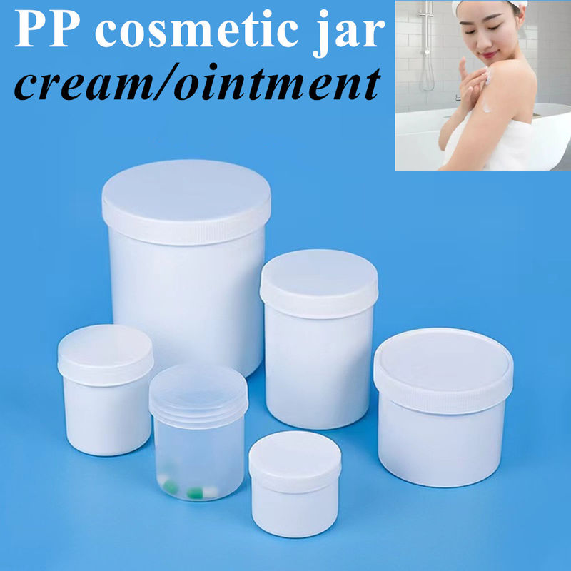 8oz 16oz 250ml 500ml Weiß Schwarz PP Kosmetik Plastikglas für Haare Körper Butter Plastiksalbe Gesichtscreme Kosmetikglas