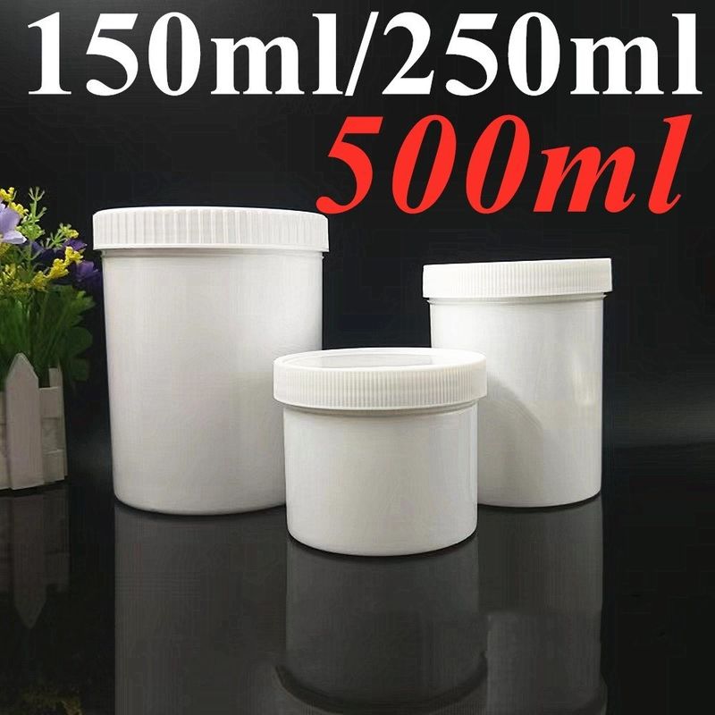 Kosmetik Verpackung Hautpflege Größe Farbe Anpassung 150g 250g 500g PP Kosmetik Plastikglas Nachfüllbares Kosmetikglas