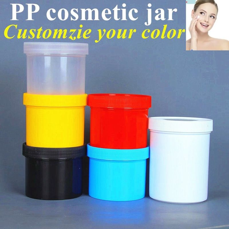 5oz 8oz 17oz Weiß Schwarz Blau Rot Kosmetik Verpackung Creme Plastikbehälter PP Plastik Schönheitscreme Glas