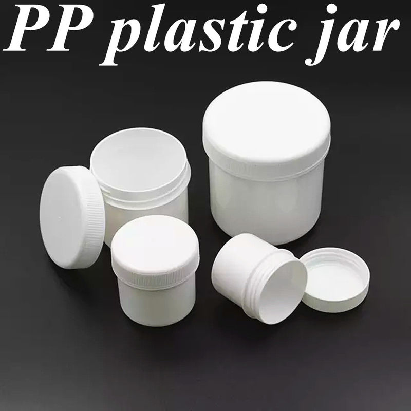 250 ml 8 oz 500 ml 950 ml 1000 ml PP Kunststoff Kosmetik Klar Durchsichtig Weiß Topf Kunststoff Salbe Creme Jar mit Schraubverschluss