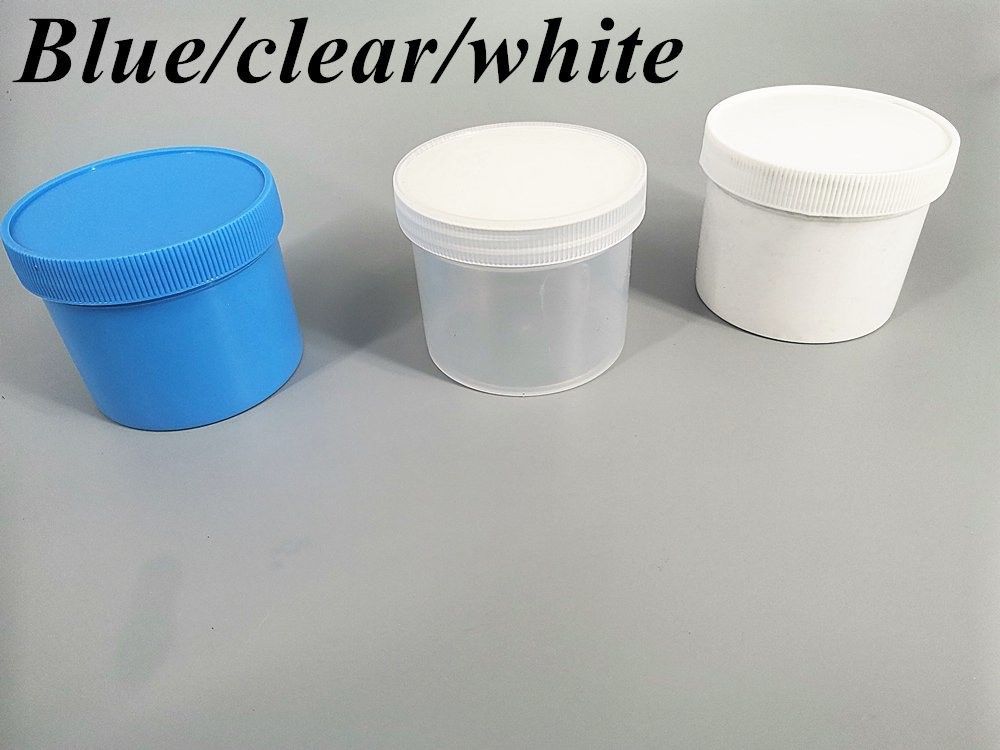 150 ml 250 ml 500 ml 950 ml 1000 ml Weiß Blau Durchsichtig Schwarz Unterverpackung Flasche PP Creme Jar kosmetische Verpackung