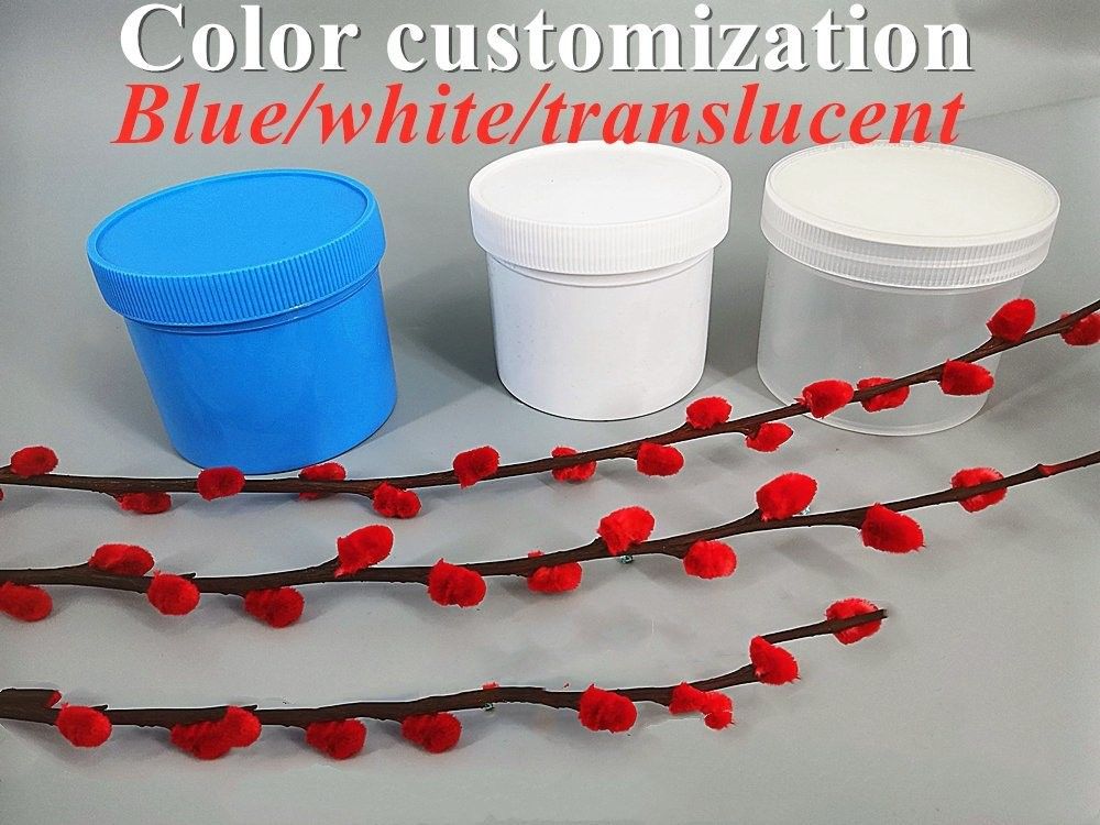 Blau Weiß Durchsichtig Schwarz Rot Weit Mund Gesichtscreme PP Kosmetik Glas Plastikglas für Creme Salbe Körperlotion Gebrauch