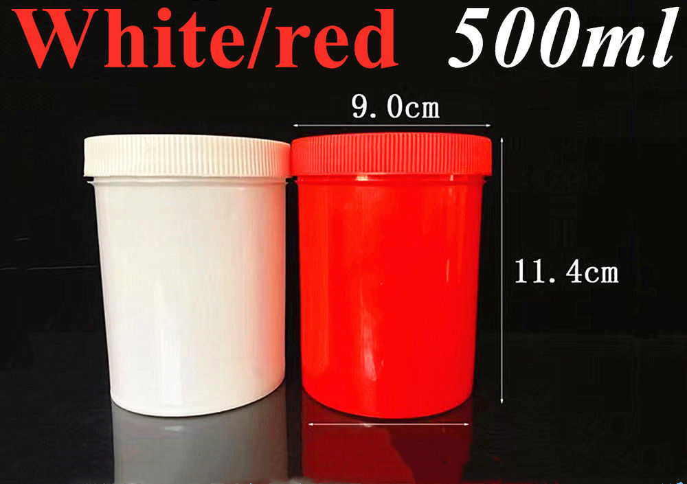 150g 250g 500g Leer Schwarz Weiß Blau Rot Durchsichtig Einwand PP Kunststoff Kosmetik Hautpflege Körperlotion Kosmetikglas