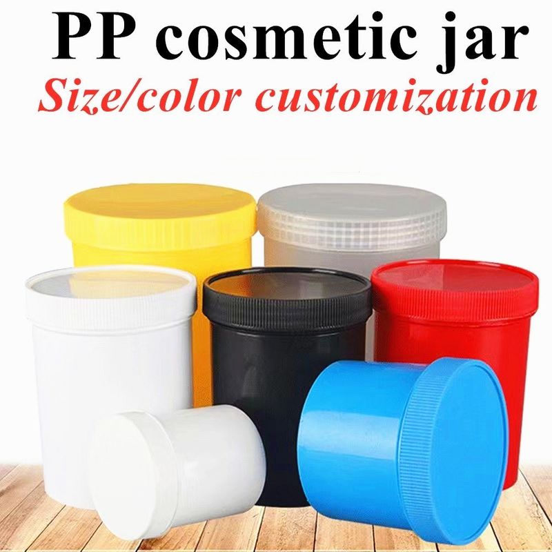 PP Plastic Creme Jar leere Gesichtscreme Behälter 250g 500g Leere Kosmetik Jar Lippe Scrub Behälter Haare PP Kosmetik Jar
