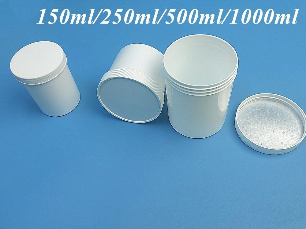 Umweltfreundlich Schwarz Weiß PP Kosmetikglas 250g 500g 1000g Plastikcreme Glas Kosmetikglas