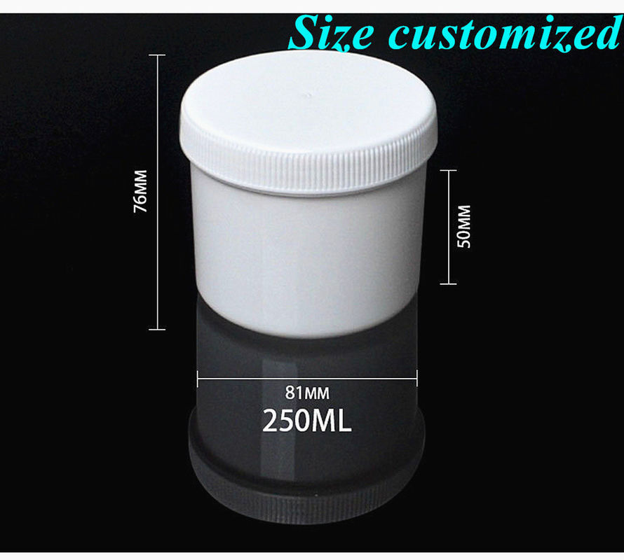 SGS 100ml 250ml 500ml 1000ml PP Kosmetikglas Kosmetikprobenbehälter Salbeglas mit Schraubkappe