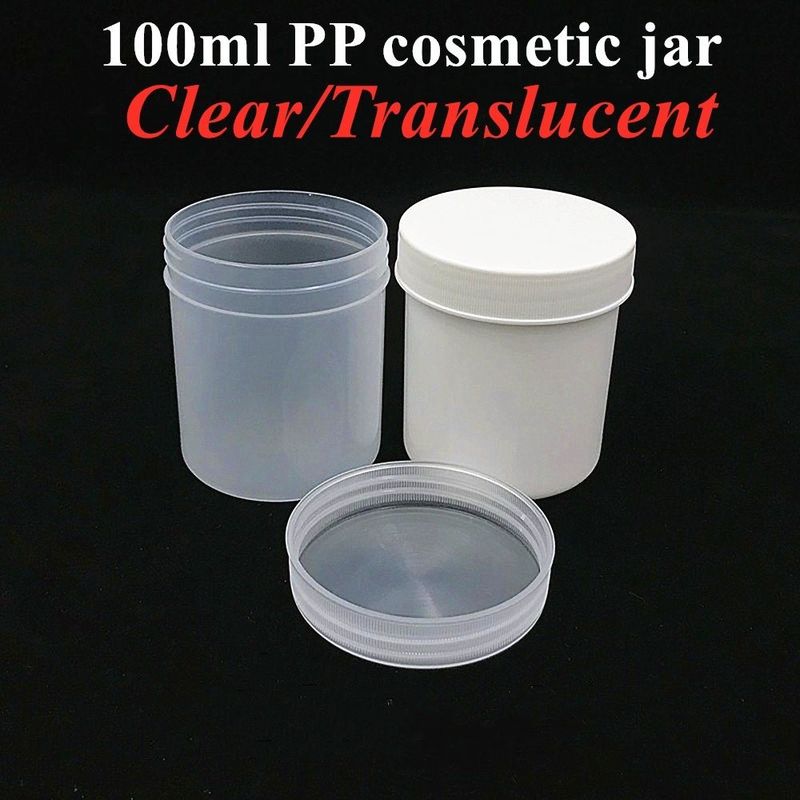 Blau, weiß, schwarz PP-Cremeglas Kleine Behälter PP-Cremeglas mit Deckel für Kosmetika