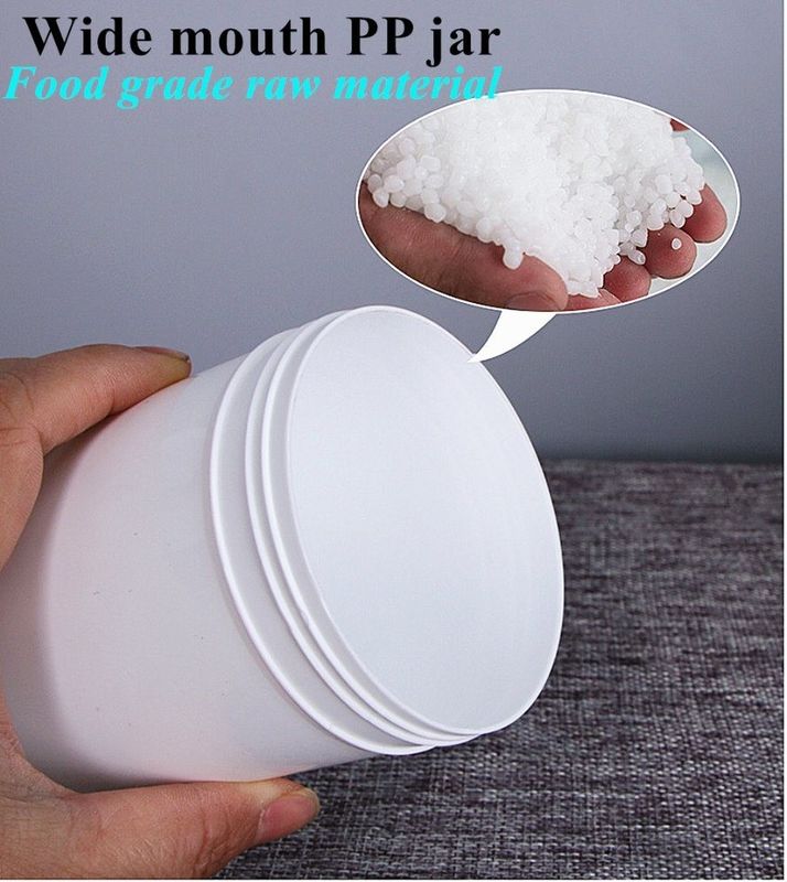 Durchsichtige 250 ml 500 ml 1000 ml PP Kosmetikgläser 1000 g Öko-freundliche PP Plastikgläser