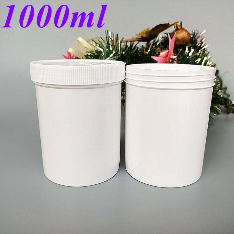 Breiter Mund 150ml 250ml 500ml 1000ml PP Plastikglas Kosmetikverpackung Haarwachs Körper Kosmetikglas Scrub-Glas Behälter