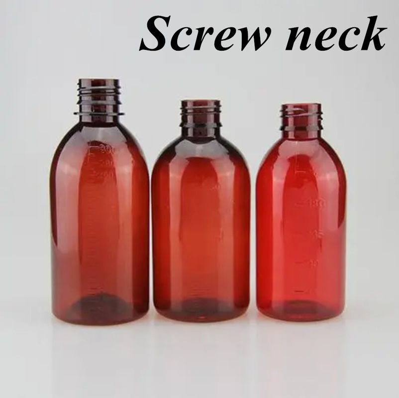 100 ml 120 ml 150 ml 200 ml Bernstein Runde Arzneimittel für Haustiere orale Flüssigkeit Hustensaft Plastikflasche mit PP-Schraubverschluss