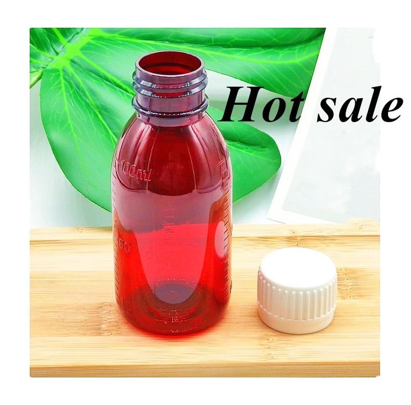 100 ml 120 ml 150 ml 200 l maßgeschneiderte leere Plastik-Brammer-Sirupflasche orale Flüssigmedizin für Haustiere Behälter Husten-Sirupflasche