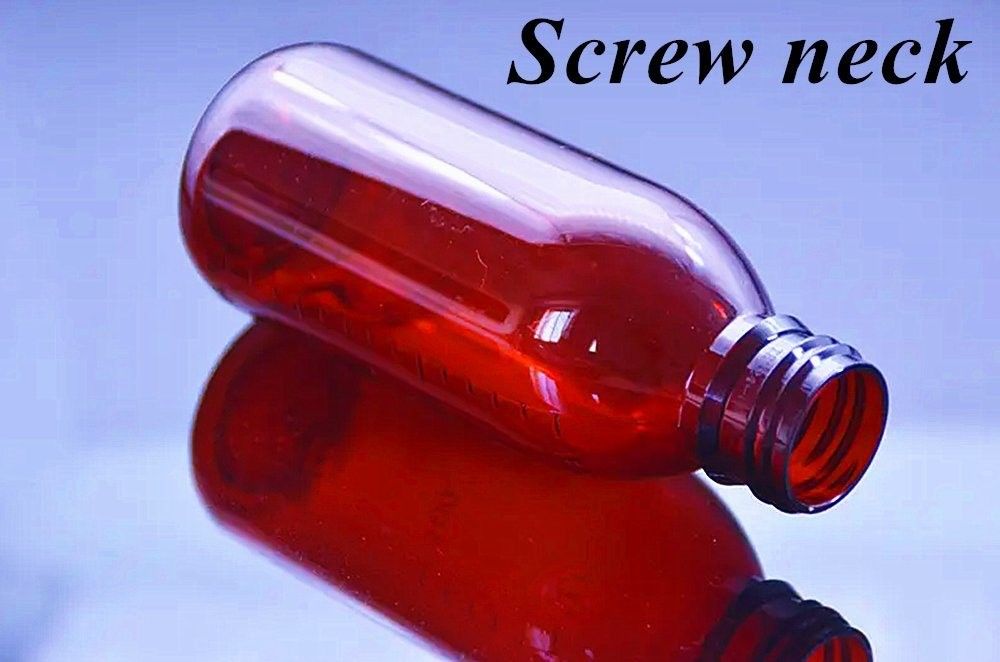 3oz 4oz 5oz Tierarzneimittel für Haustiere Bernstein Plastikbehälter Husten Sirup Flasche Medizin orale Flüssigkeit Flasche