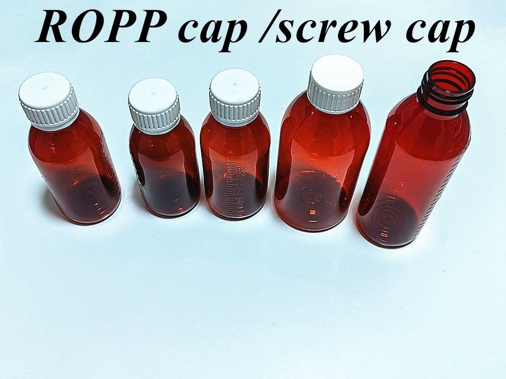 100 ml 120 ml 150 ml Ample Pet Rot Behälter Husten Sirup Flasche Medizin orale Flüssigkeit braun Kunststoffflaschen