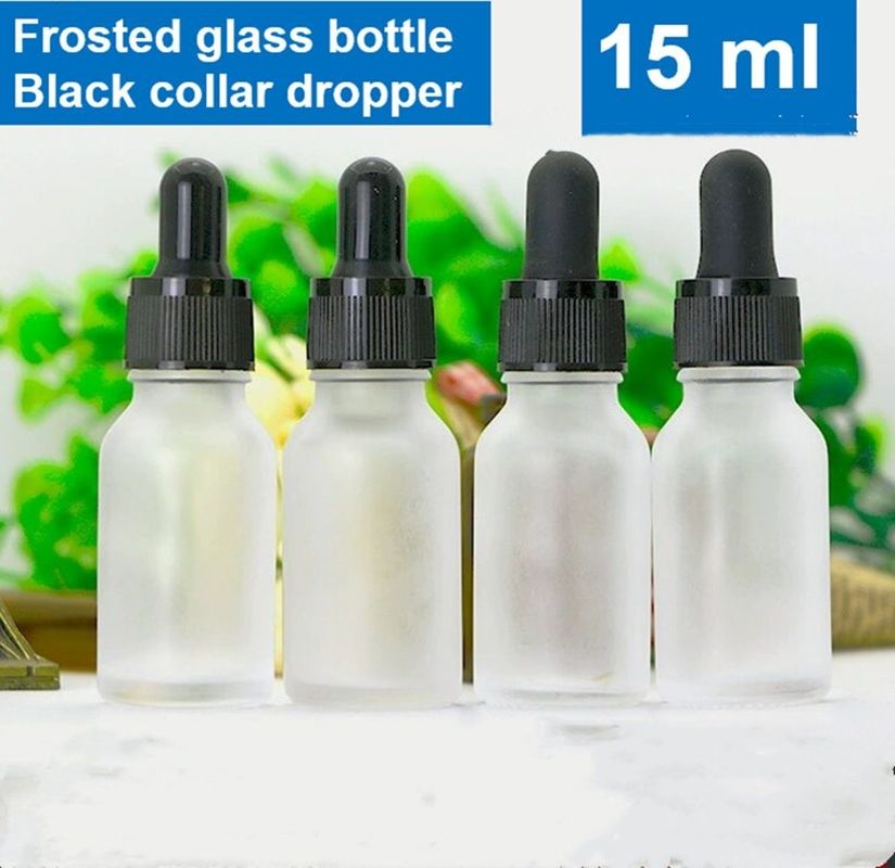 5 ml 10 ml 15 ml 20 ml 30 ml 50 ml leere runde kosmetische ätherische Ölflasche Edelwasserflasche mit Glaspipette