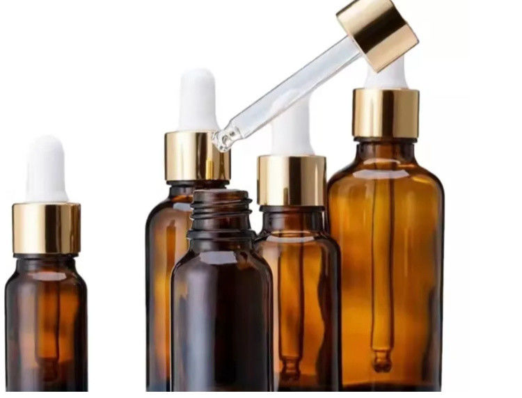 Ätherische Öle Verpackung 1OZ 2OZ 20ml 30ml 50ml Bernstein ätherisches Ölserum Glastropffflasche mit kindersicherer Kappe
