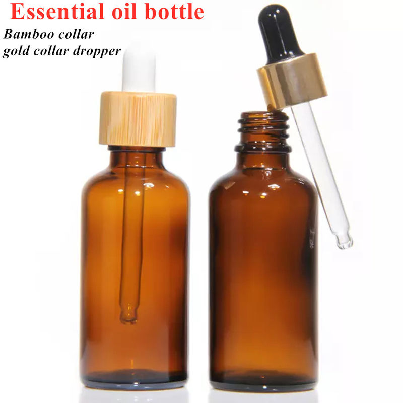 Luxus Make-up Serum Hautpflege Gebrauch Amber Braun Leere Trinkflaschen mit Pipette