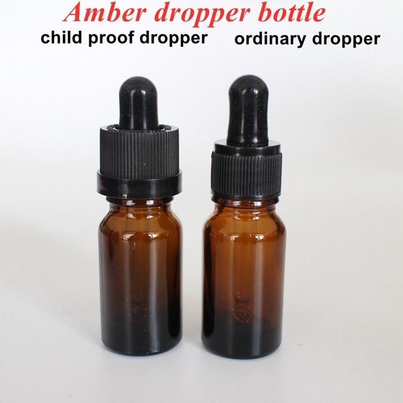 Luxus Make-up Serum Hautpflege Gebrauch Amber Braun Leere Trinkflaschen mit Pipette