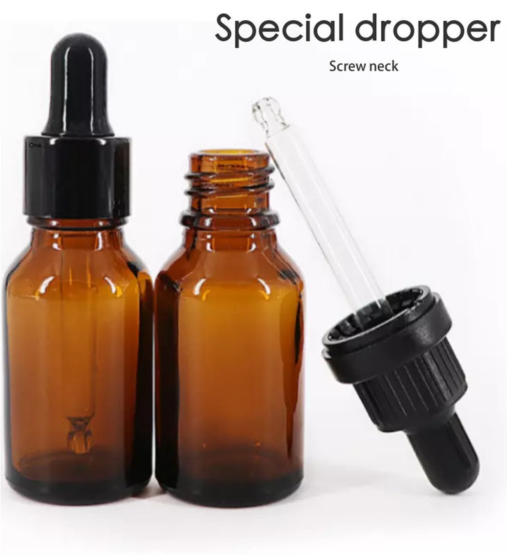 Luxus Make-up Serum Hautpflege Gebrauch Amber Braun Leere Trinkflaschen mit Pipette