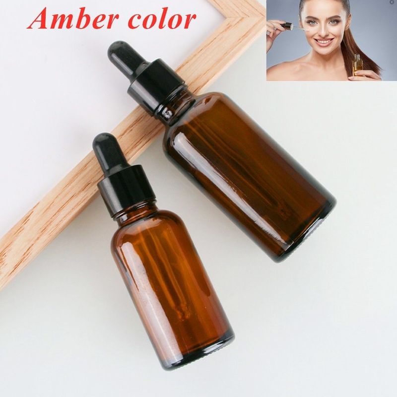 Kosmetik Hautpflege 10ml 20ml 30ml 50ml 100ml Leere runde Glastropfffflasche mit ätherischem Öl