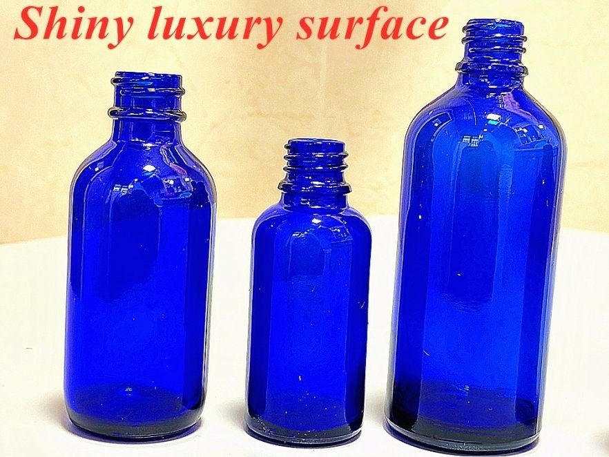 20 ml 30 ml ätherisches Öl Serum Hautpflege kosmetische Packung Flasche Cobal Blau Glas Tropffflasche mit Tropffflasche
