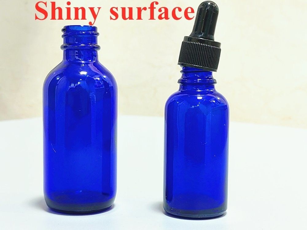 30 ml 50 ml 60 ml Leere runde kleine Kosmetikflasche Blau klares ätherisches Öl Glas Tropffflasche Glasflasche