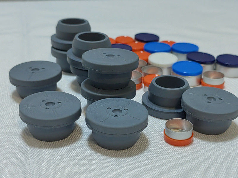 13mm 20mm 28mm Grau Farbe Glas Injektionsflaschen verwenden Lyophilisiertes Pulver Flasche Pharmazeutische Butylkautschukstoppe
