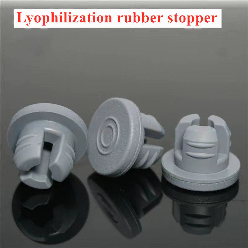 13 mm 32 mm Gummi-Plugg Grauer Butyl-Medizinischer Gummi-Klopf für Injektionsgläser Flaschen Glas Infusionsflasche Verwendung