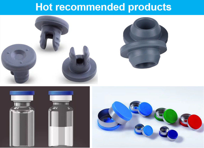 13mm 20mm 28mm Pharmazeutische Silikon-Boromat-Gummi-Klopfen für glasierte, gefrierter Injektionsflasche